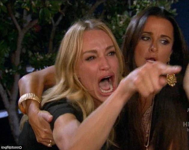 image tagged in white woman yelling | made w/ Imgflip meme maker