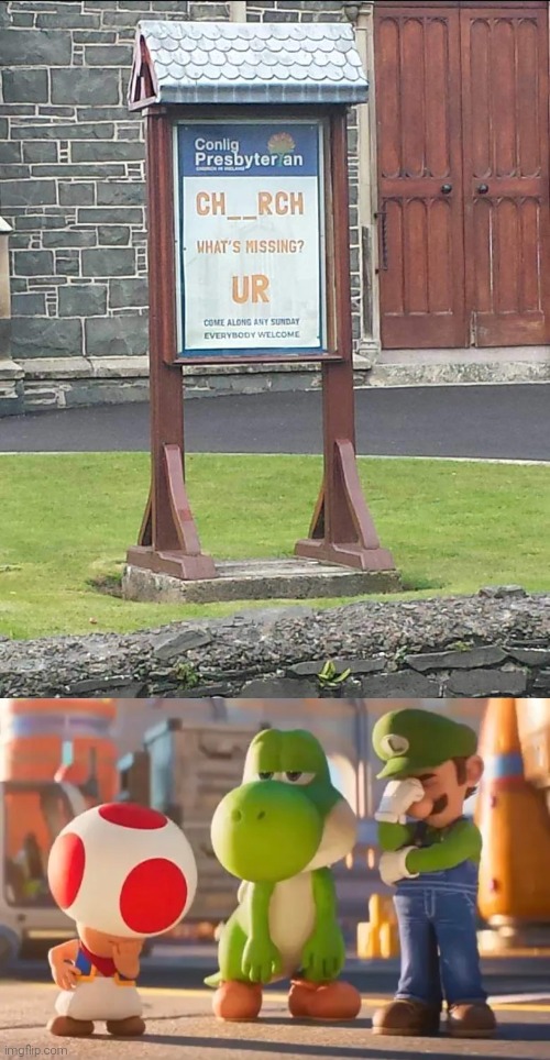 You've gotta be kidding me! | image tagged in church,words,you had one job | made w/ Imgflip meme maker