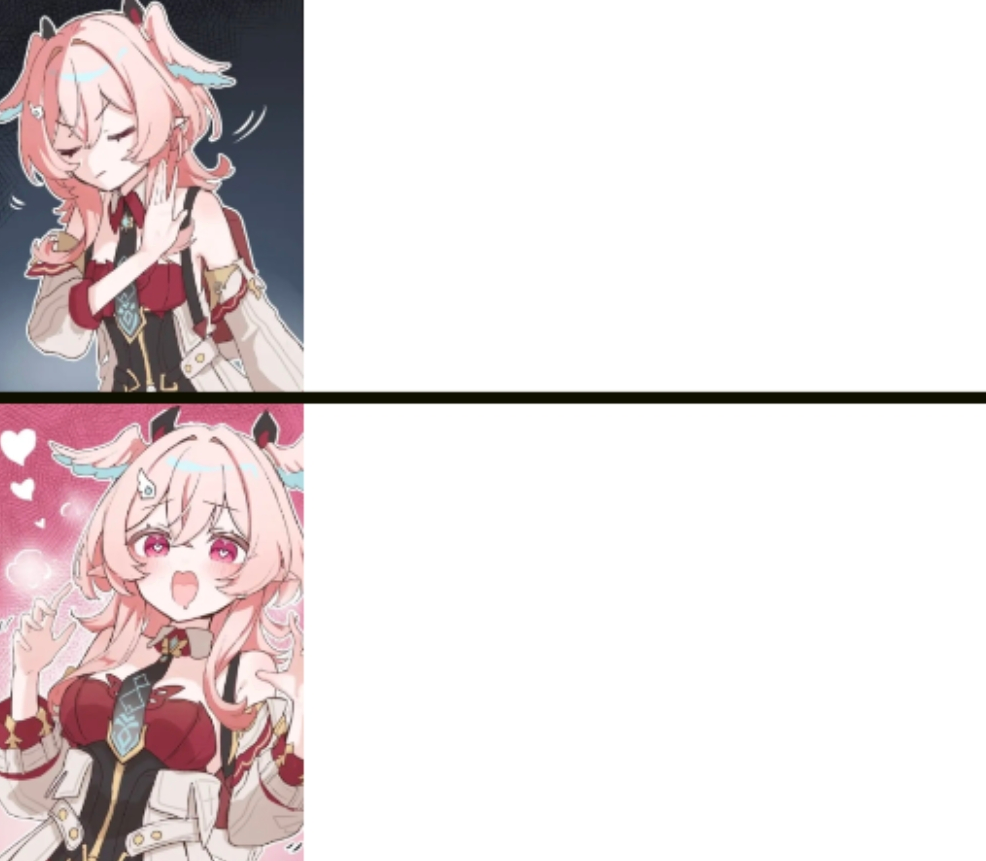 Linnea in Drake Blank Meme Template