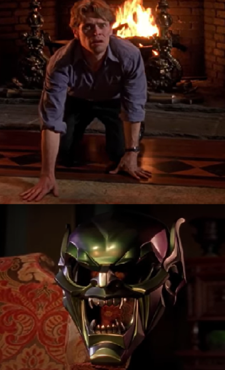 Green goblin Blank Meme Template