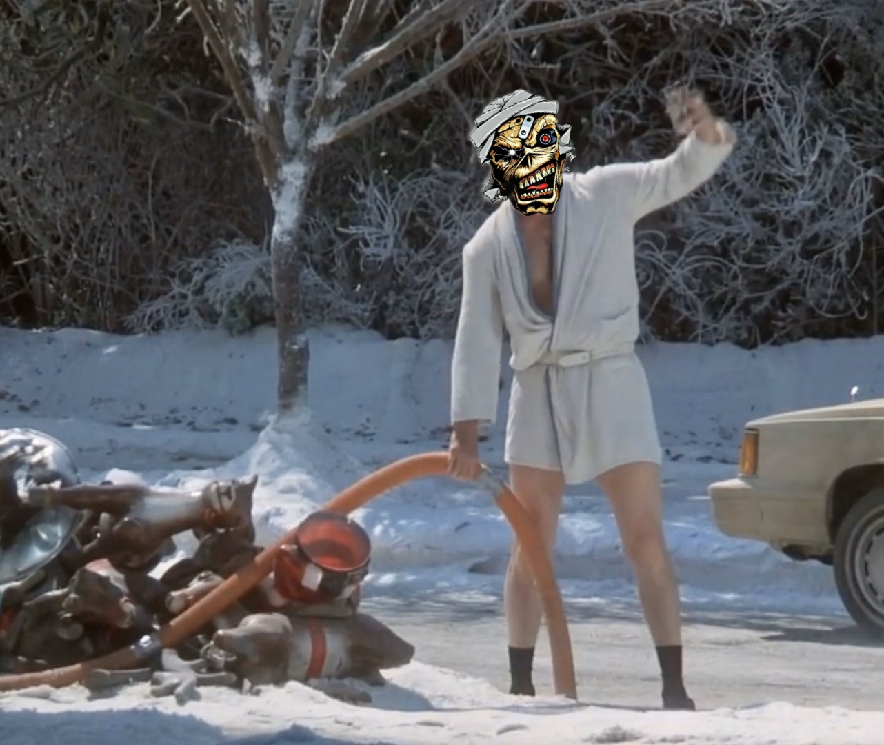 Shitter's full! Iron Maiden Eddie Blank Meme Template