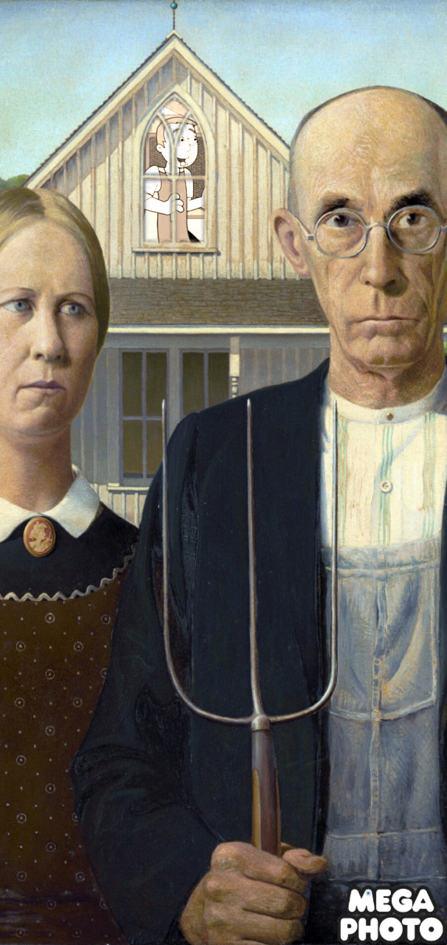 Grandpa and grandma grandparents house Blank Meme Template