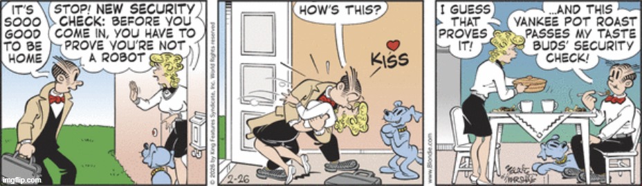 Blondie | image tagged in comics | made w/ Imgflip meme maker