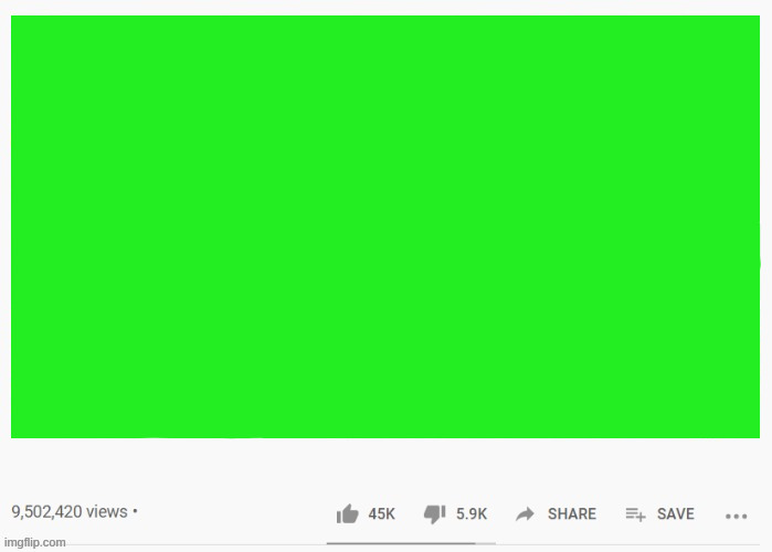 Green screen template | image tagged in youtube video template | made w/ Imgflip meme maker