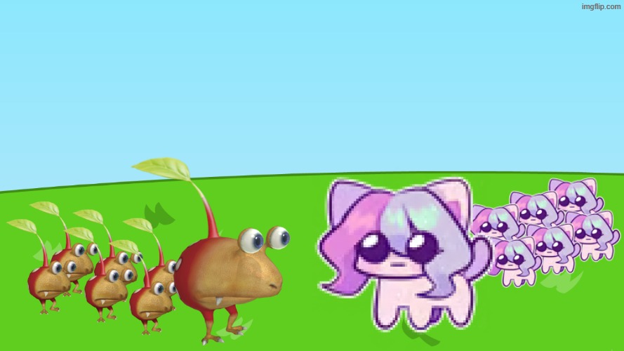 Bulbmin X Cat Sashleys | image tagged in background,memes,bulbmin,cat sashley,sashley,cat | made w/ Imgflip meme maker