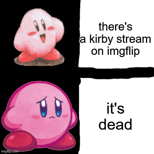 only 40 followers... | there's a kirby stream on imgflip; it's dead | image tagged in memes,kirby,streams,nintendo,dead streams,imgflip | made w/ Imgflip meme maker