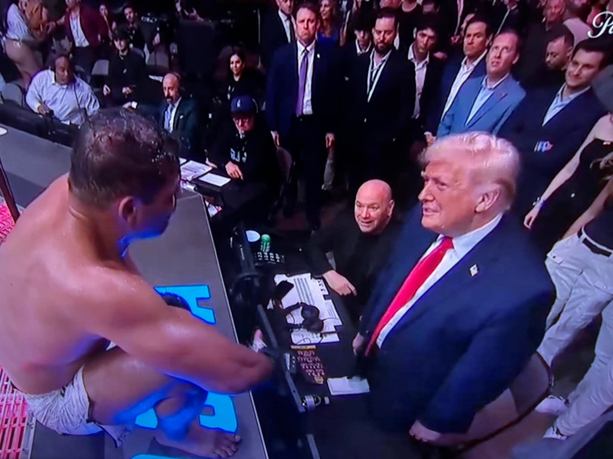 Donald Trump fancies Paolo Costa at UFC Blank Meme Template