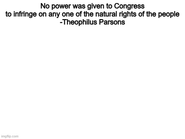 Enough said, they aren't listening. | No power was given to Congress to infringe on any one of the natural rights of the people
-Theophilus Parsons | image tagged in memes,funny,congress,politics,political meme,political | made w/ Imgflip meme maker