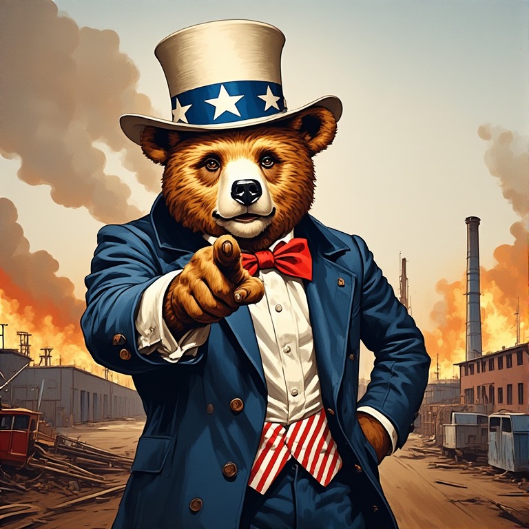 Socialist Smokey the Bear Blank Meme Template