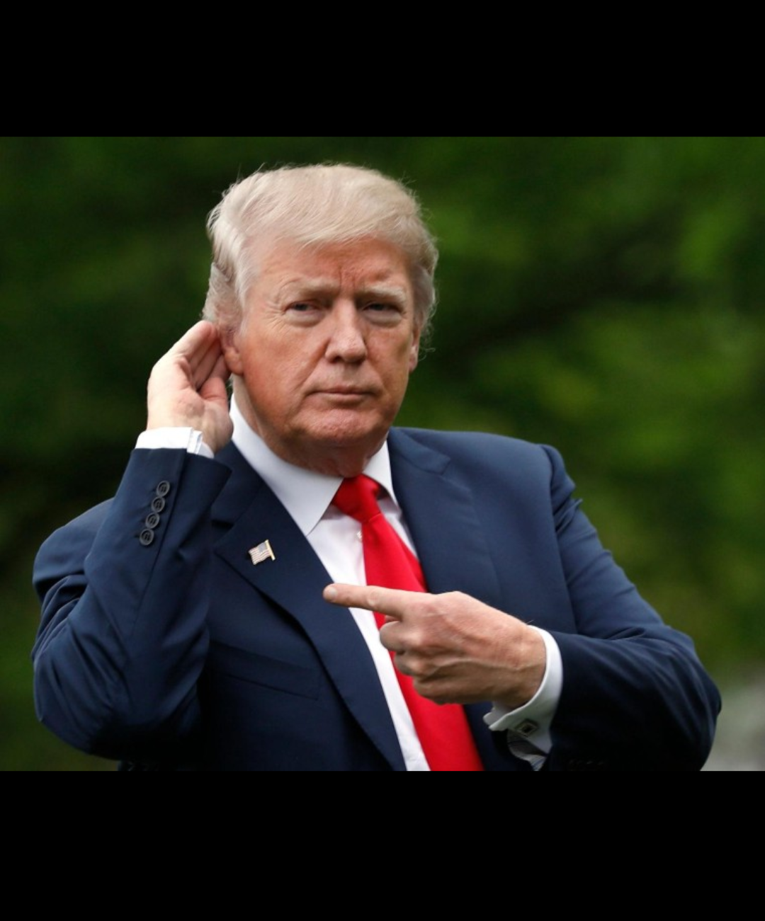 Roll Safe Trump Blank Meme Template