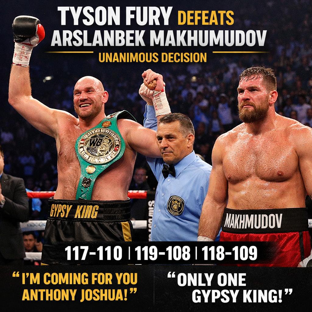 Tyson Fury vs. Arslanbek Makhmudov Blank Meme Template