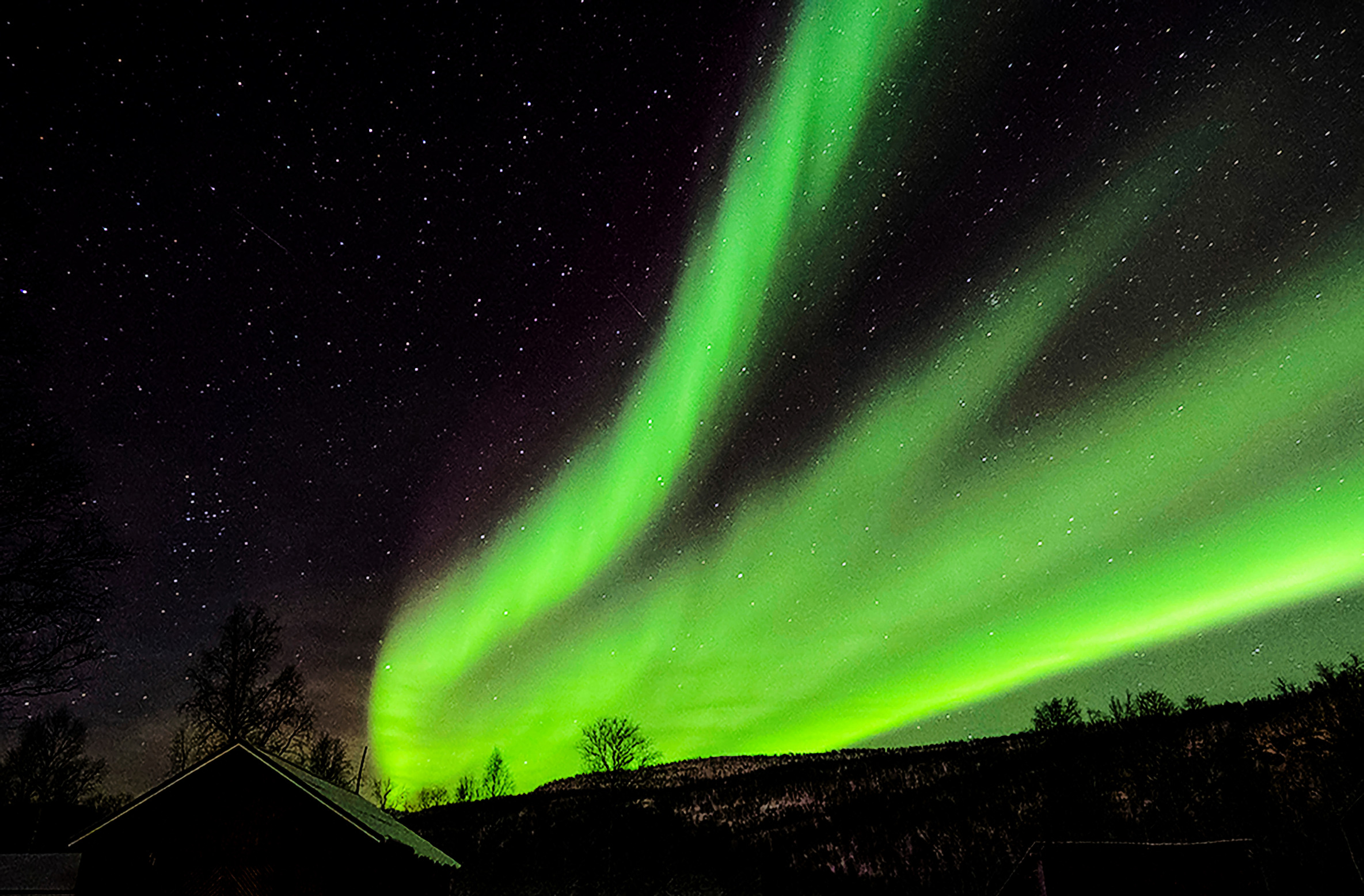 Aurora borealis Forked Magic Blank Meme Template