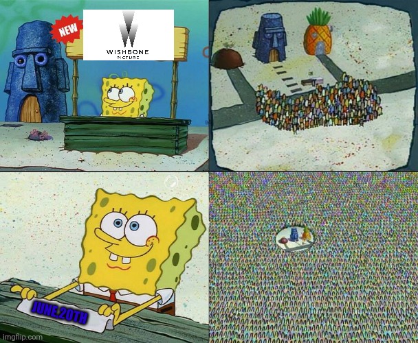 Wishbone Picture Film Company Open On June 20th | June,20th | image tagged in the weinstein company,hollywood,lantern entertainment | made w/ Imgflip meme maker