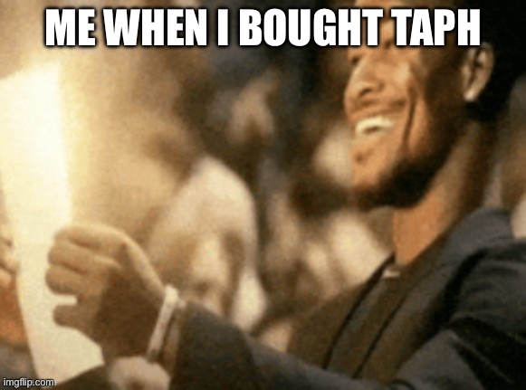 jimmy butler reading peak | Me when I bought Taph | image tagged in i made a stream called anti two time stream | made w/ Imgflip meme maker