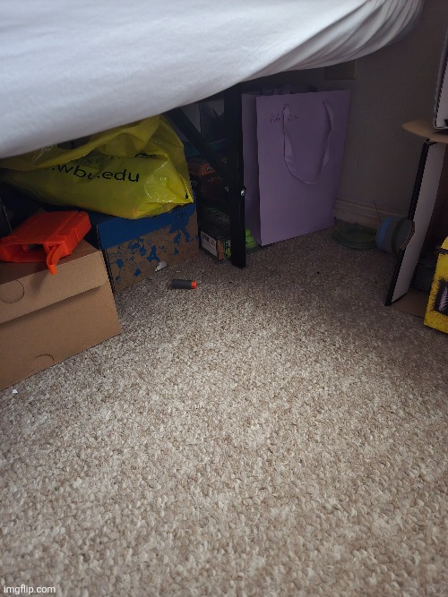 I bought a piece of Dubai chocolate and put it under my bed, but I can't find it now maybe yoy guys can see something I cant pls | made w/ Imgflip meme maker