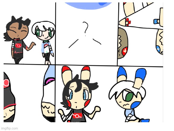 Goh and Horace Wereplusle and Wereminun TF/TG ( | image tagged in weight gain,tf/tg,pokemon,cute,big belly | made w/ Imgflip meme maker