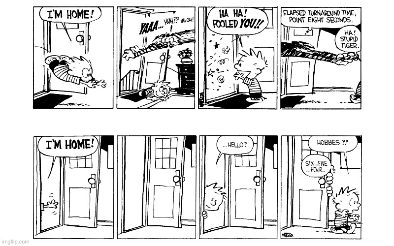 image tagged in calvin and hobbes,comics | made w/ Imgflip meme maker