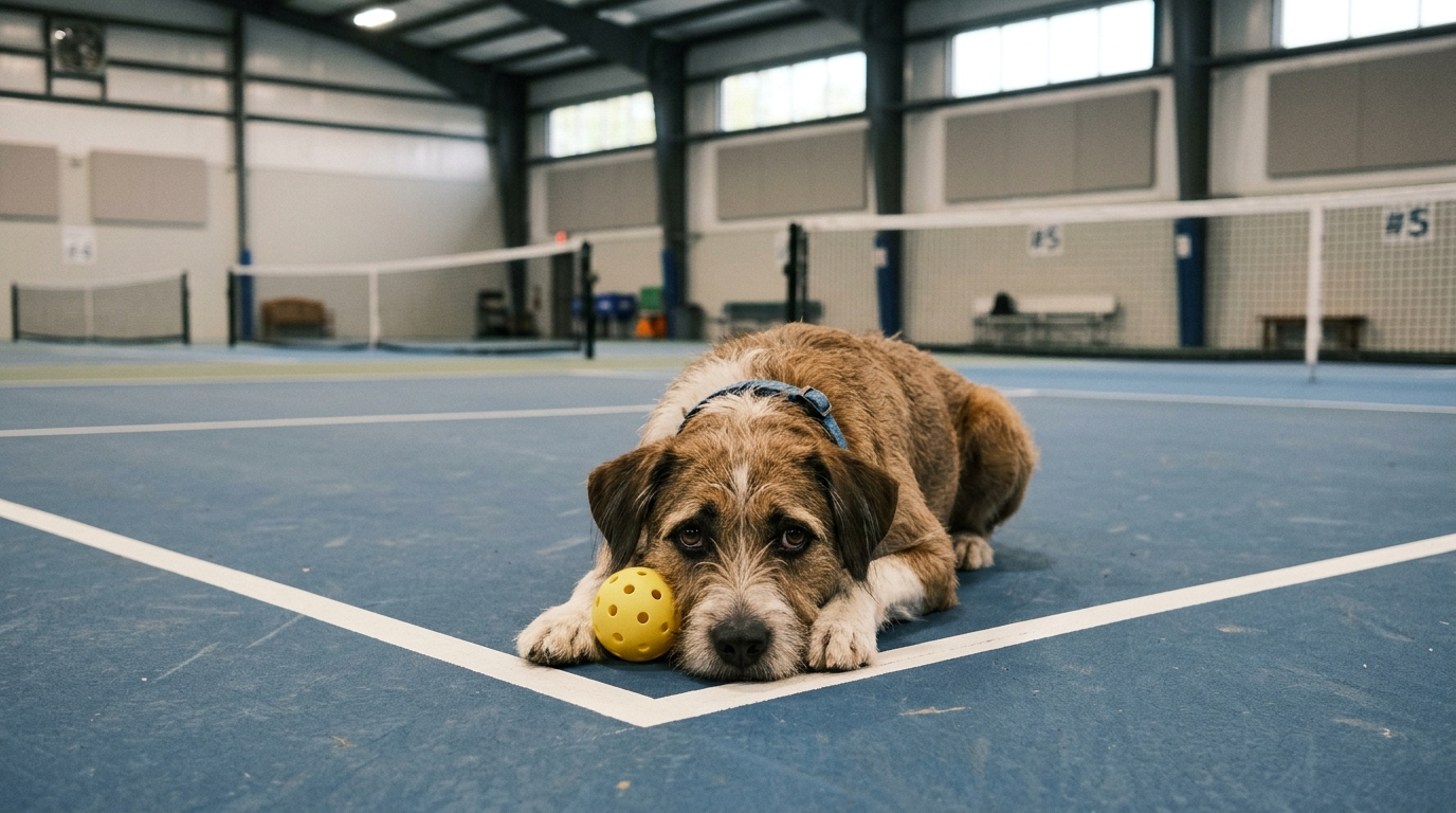 Sad Pickleball Dog Blank Meme Template