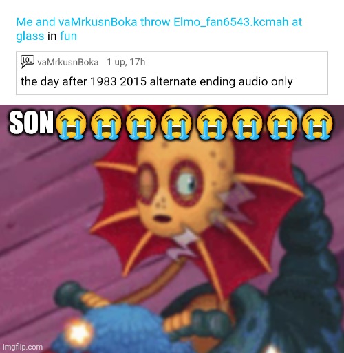 I wanna cut myself part 2 | Son😭😭😭😭😭😭😭😭 | image tagged in sleepy galymph,you had one job | made w/ Imgflip meme maker