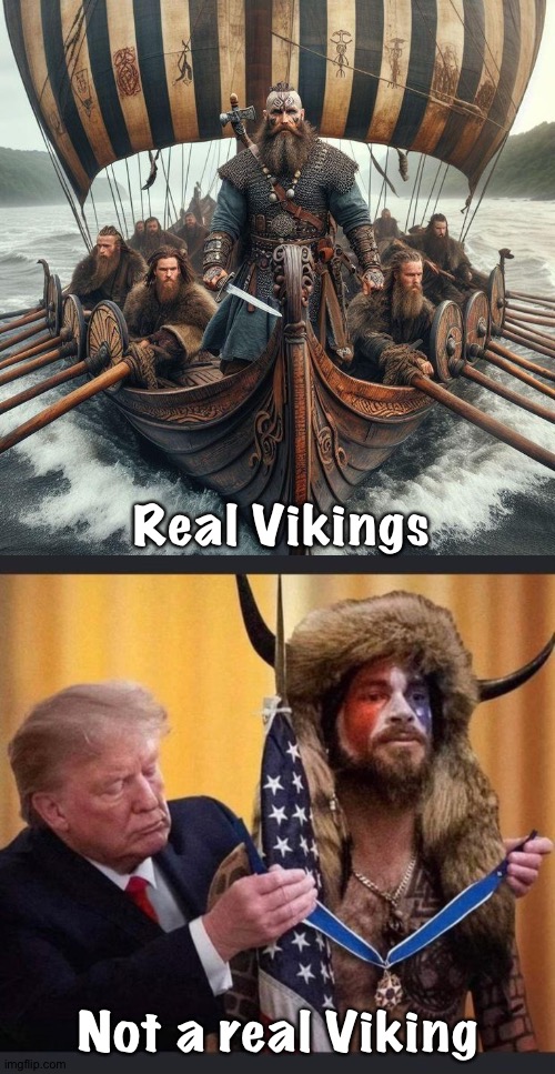 Vikings | Real Vikings; Not a real Viking | image tagged in vikings | made w/ Imgflip meme maker