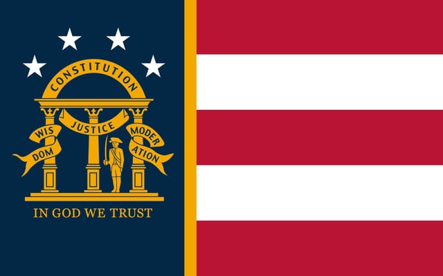 Georgia flag Blank Meme Template