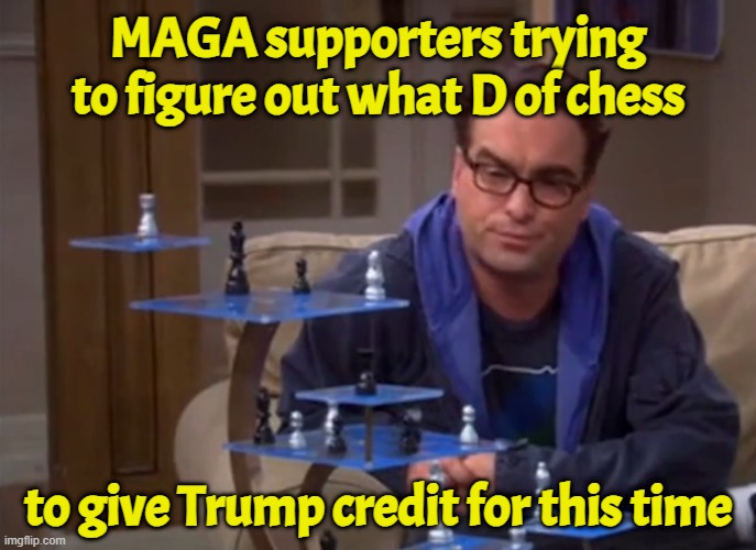 Each screw up is called tactical strategy instead of no plan | MAGA supporters trying to figure out what D of chess; to give Trump credit for this time | image tagged in trump,maga,israel,iran,america first,chess | made w/ Imgflip meme maker