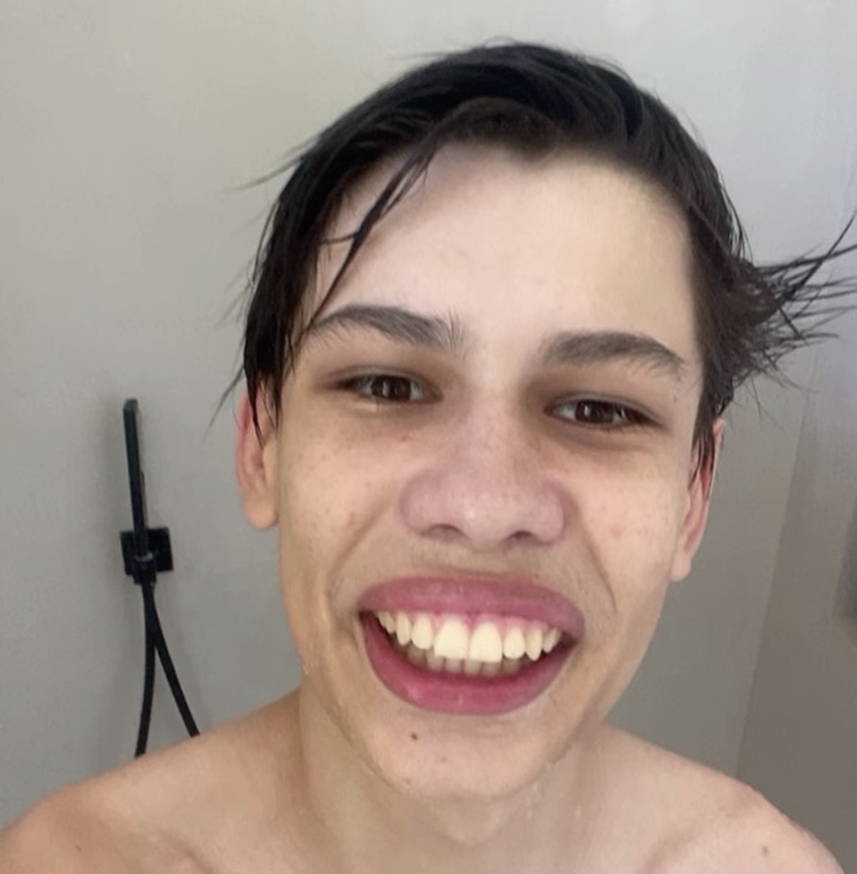 German pink cardigan Blank Meme Template