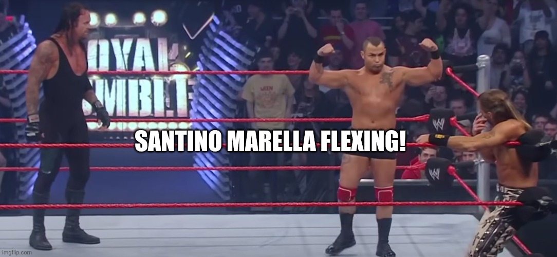Santino Marella Flexing | Santino marella flexing! | image tagged in santino marella flexing | made w/ Imgflip meme maker