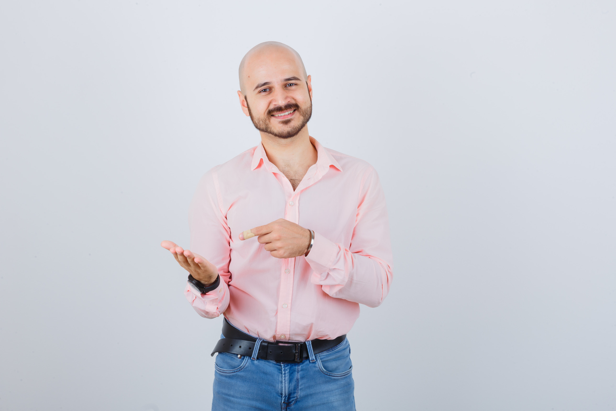 bald smiling guy Blank Meme Template