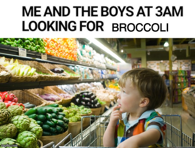 Broccoli | image tagged in broccoli,funny,memes | made w/ Imgflip meme maker
