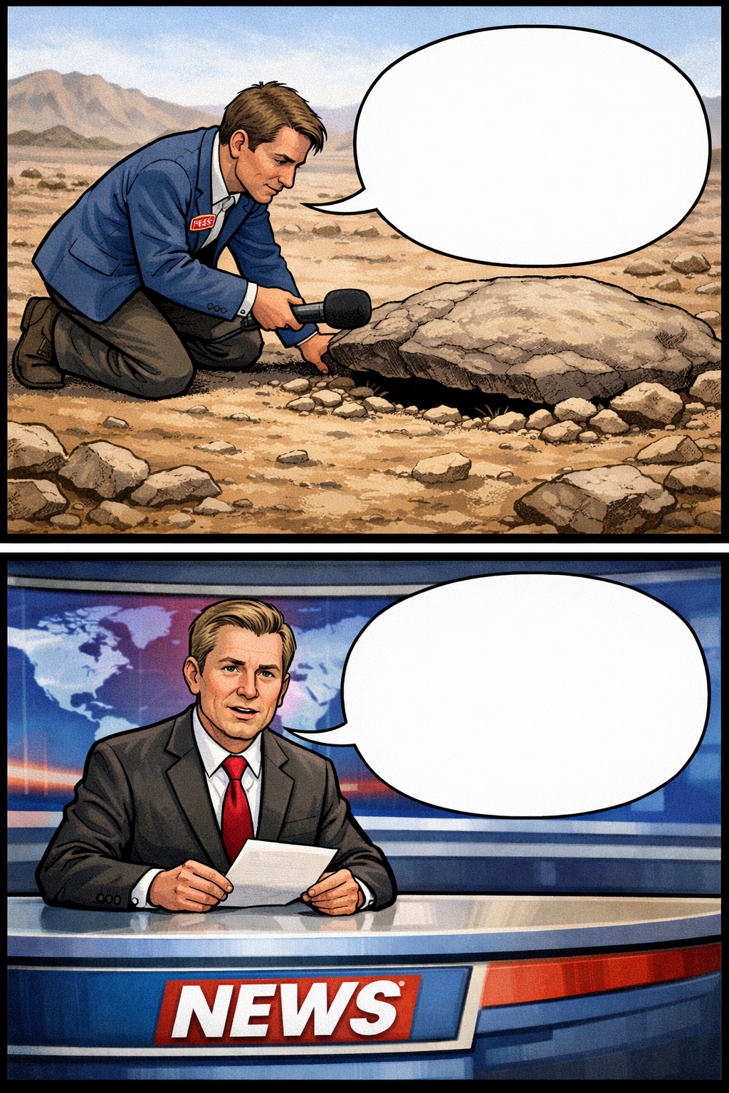Iran Propaganda Blank Meme Template