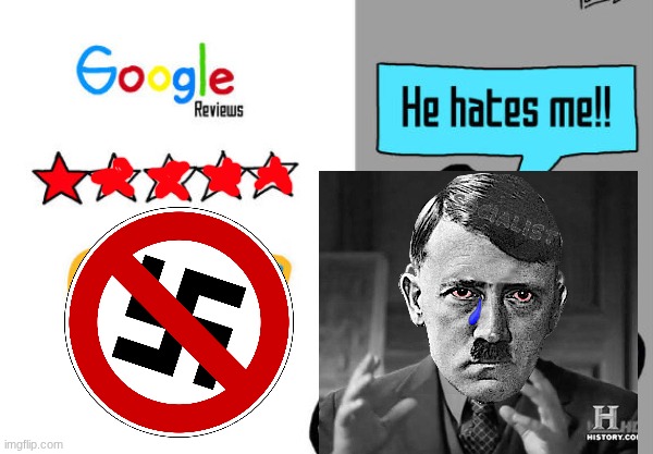 ww2 shitpost status | image tagged in he hates me | made w/ Imgflip meme maker