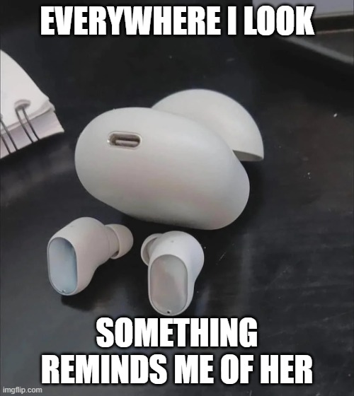 Reminders of Her | Everywhere I look; something reminds me of her | image tagged in sex jokes | made w/ Imgflip meme maker