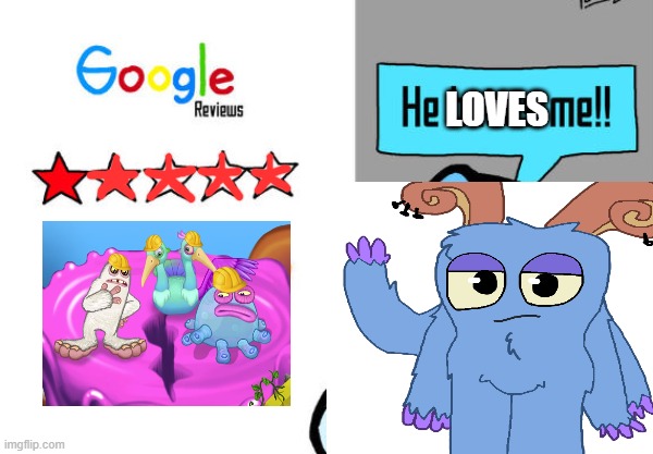 First MSM meme lol | Loves | image tagged in he hates me | made w/ Imgflip meme maker