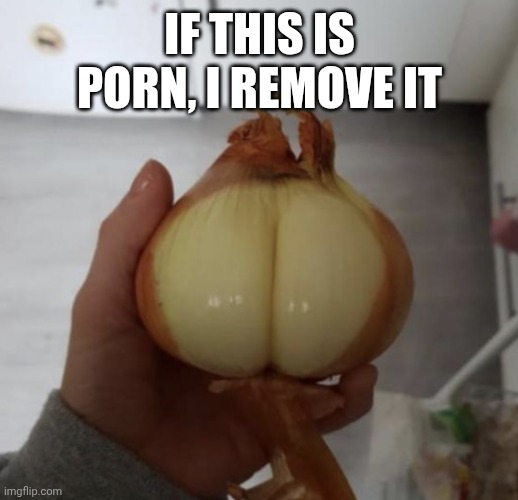 Onion Butt | If this is porn, i remove it | image tagged in onion butt | made w/ Imgflip meme maker