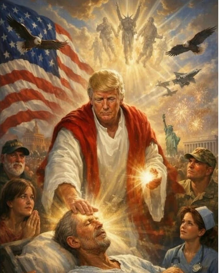 High Quality Trump jesus Blank Meme Template