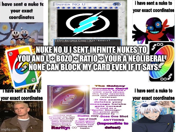 Greater nuke no u Blank Meme Template
