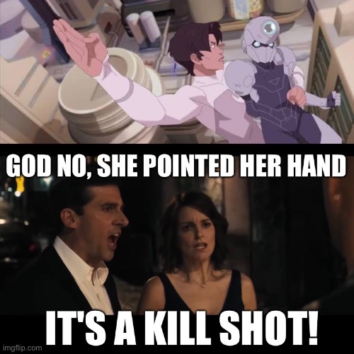 Knife hand | image tagged in invincible | made w/ Imgflip meme maker