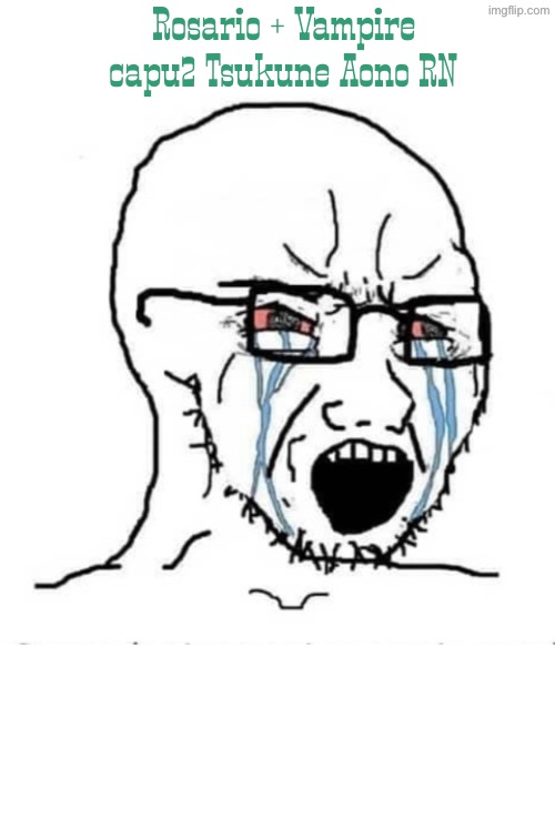 Rosario + Vampire meme 19. Tsukune acts like a manchild “damsel” | Rosario + Vampire capu2 Tsukune Aono RN | image tagged in nooo soyboy,rosario vampire,tsukune,tsukune aono,anime,wojak | made w/ Imgflip meme maker