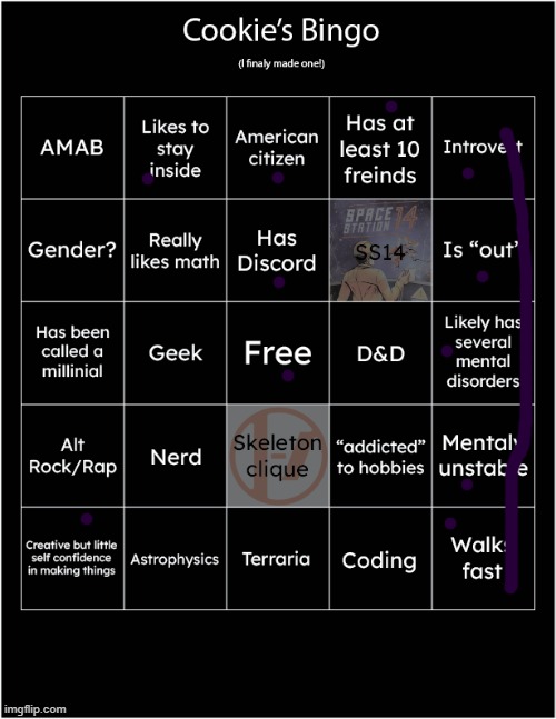 Cookie's first bingo | image tagged in cookie's first bingo | made w/ Imgflip meme maker