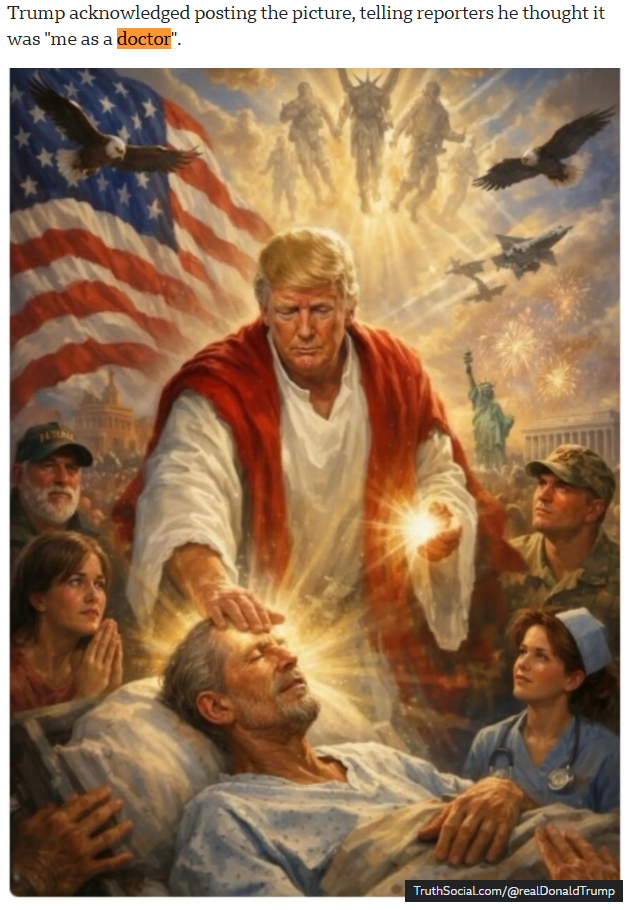 Trump Jesus Blank Meme Template