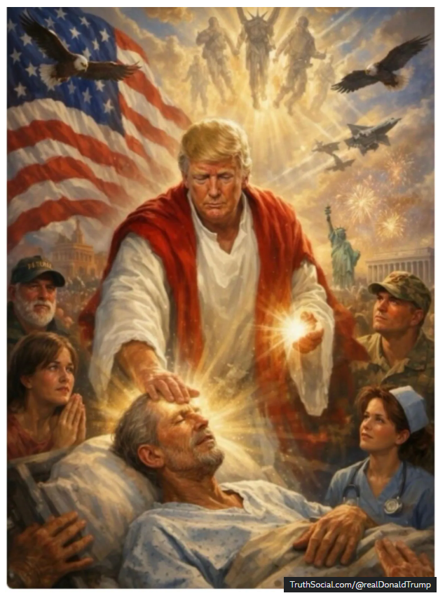 Trump Jesus Doctor Blank Meme Template