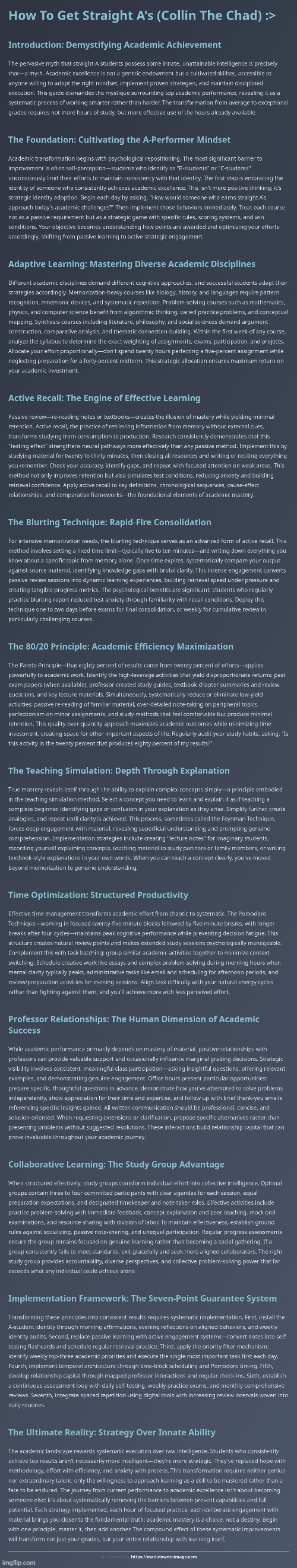 How To Get Straight A's OvO | image tagged in simothefinlandized,academics,collin the chad,infographic,tutorial | made w/ Imgflip meme maker