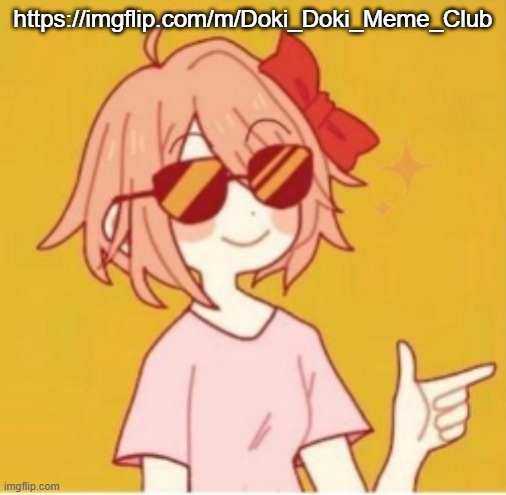 sayori thumbs up | https://imgflip.com/m/Doki_Doki_Meme_Club | image tagged in sayori thumbs up | made w/ Imgflip meme maker