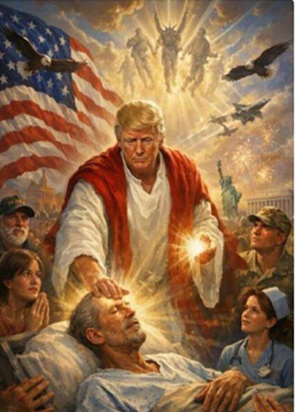 Trump Jesus Blank Meme Template