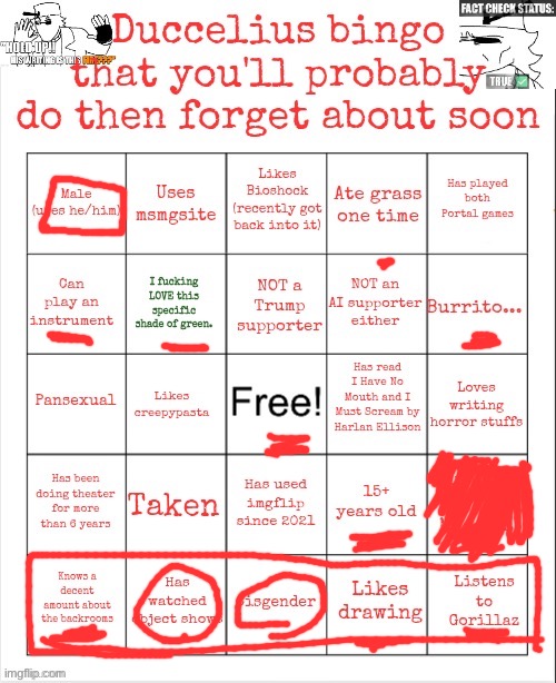 Hell yeah | image tagged in ducceldius bingo that you'll probably do then forget about soon | made w/ Imgflip meme maker