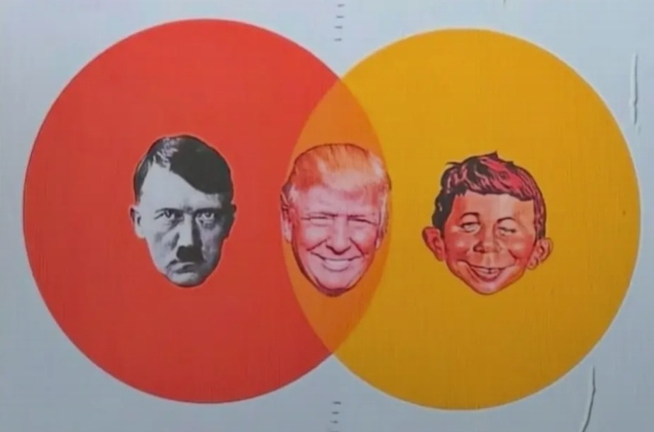 The Goatse Trump Venn Blank Meme Template