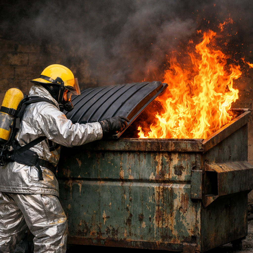 Dumpster Fire Help Blank Meme Template