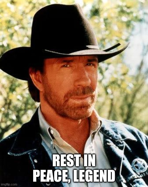 Goodbye Chuck Norris | rest in peace, legend | image tagged in memes,chuck norris | made w/ Imgflip meme maker