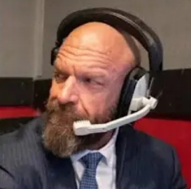 Triple H smiles Blank Meme Template